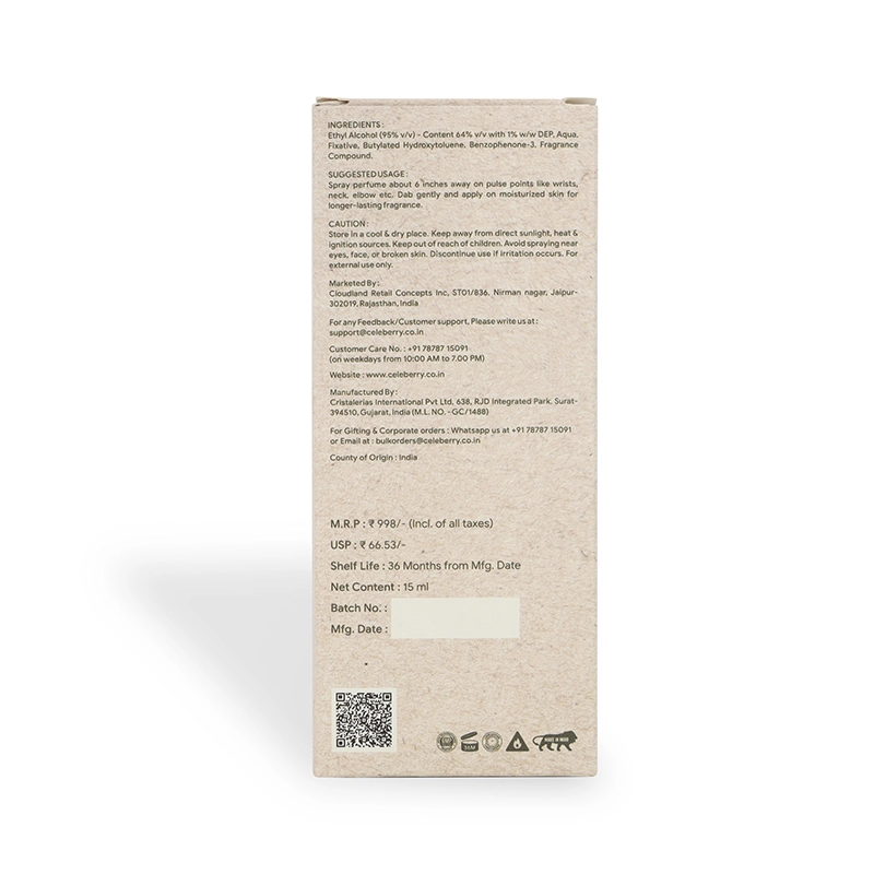 Oud De Paris Mini Perfume 15ml | Woody Oud Parfum – Celeberry